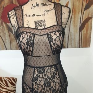 Guess Los Angeles lace lined dress